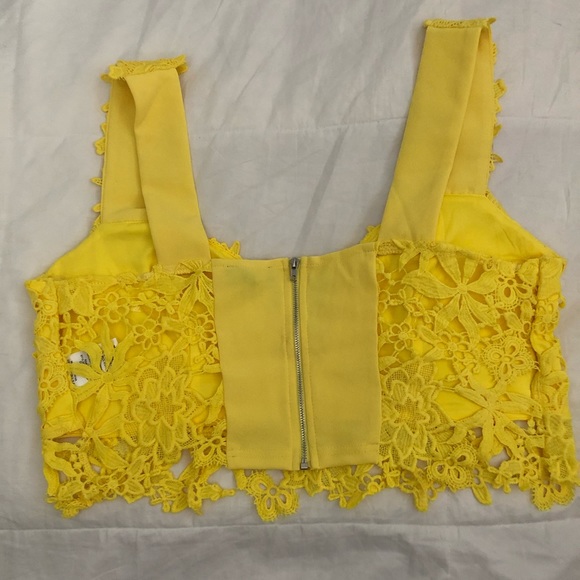 yellow lace bralette top:) - Picture 2 of 3